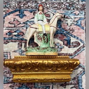 Vintage Giltwood Florentine Wall Sconce with Marbleized Paper